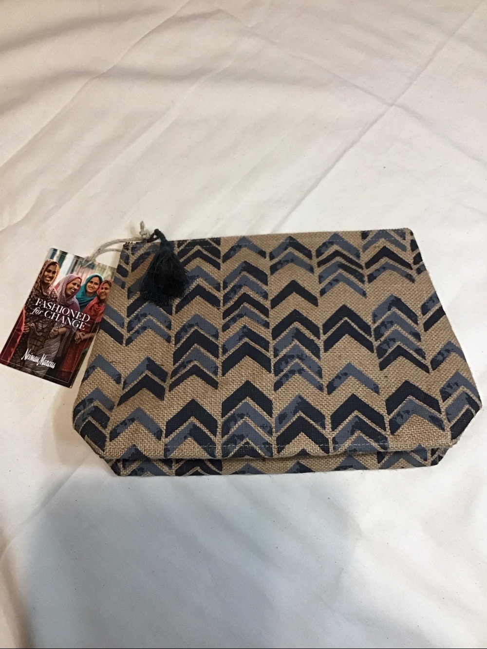 NWT Newman Marcus Fashioned for Change cosmetic bag